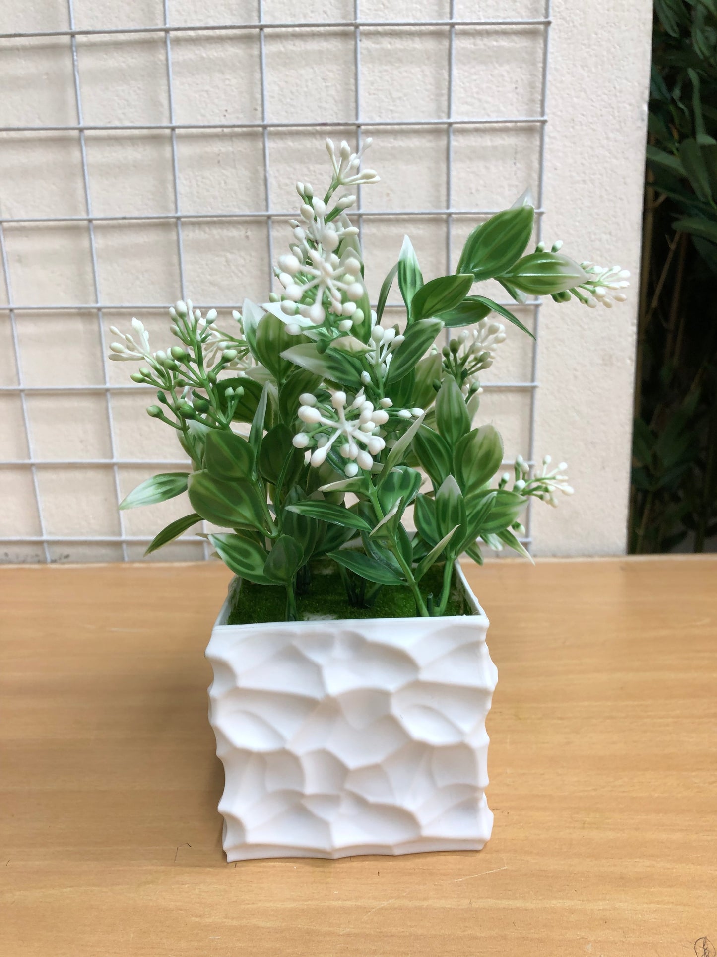 4 Artificial Plants Combo (2 Black Pots + 2 White Tubs) – 950 TK