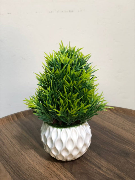 ATH – Miniature Artificial Bonsai Tree, Plastic Pot, Office Desk Greenery Decoration 203