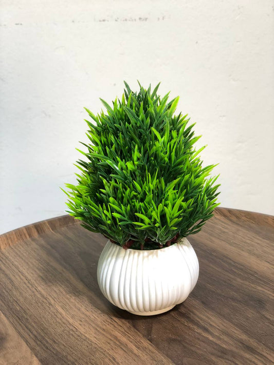 ATH – Miniature Artificial Bonsai Tree, Plastic Pot, Office Desk Greenery Decoration 206