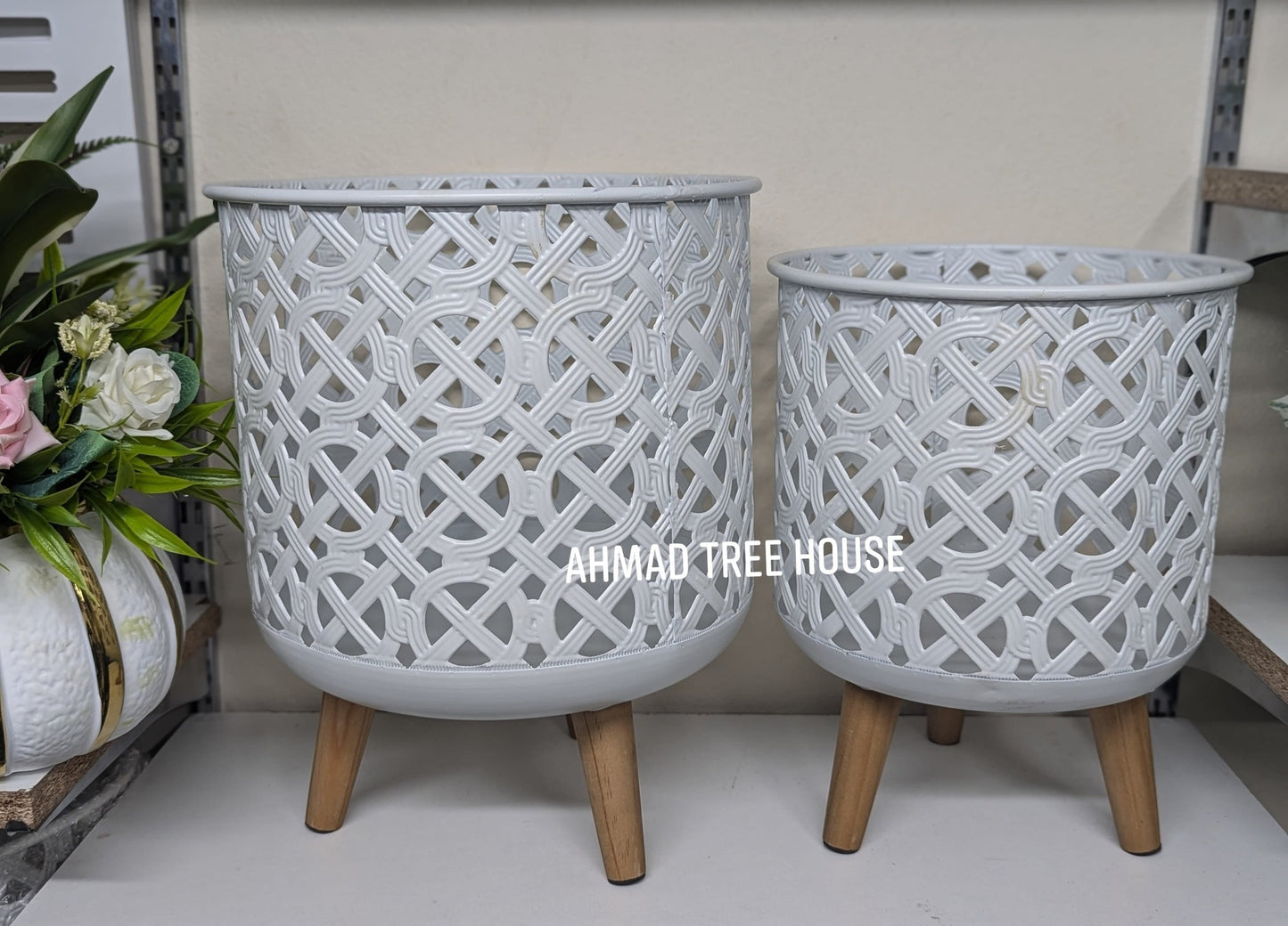 ATH008 - Home Decor Flower Pot Holder – Metal Plant Stand