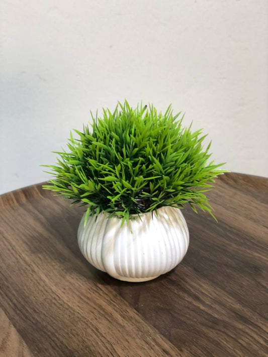 ATH – Miniature Artificial Bonsai Tree, Plastic Pot, Office Desk Greenery Decoration 205