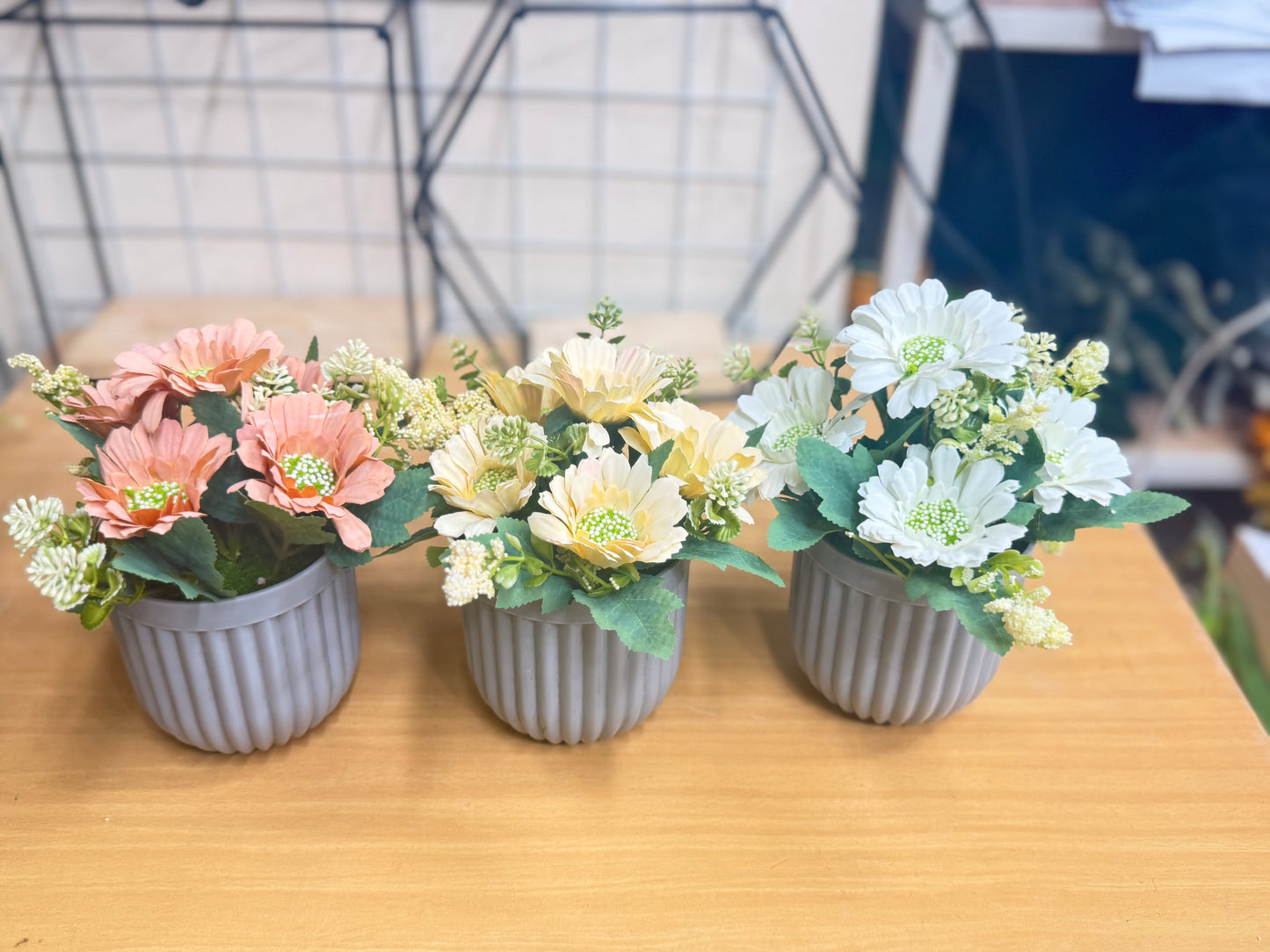 5 Artificial Plants Combo (3 Flower + 2 Green) | Best Home & Office Décor Deal – Only 1100 TK