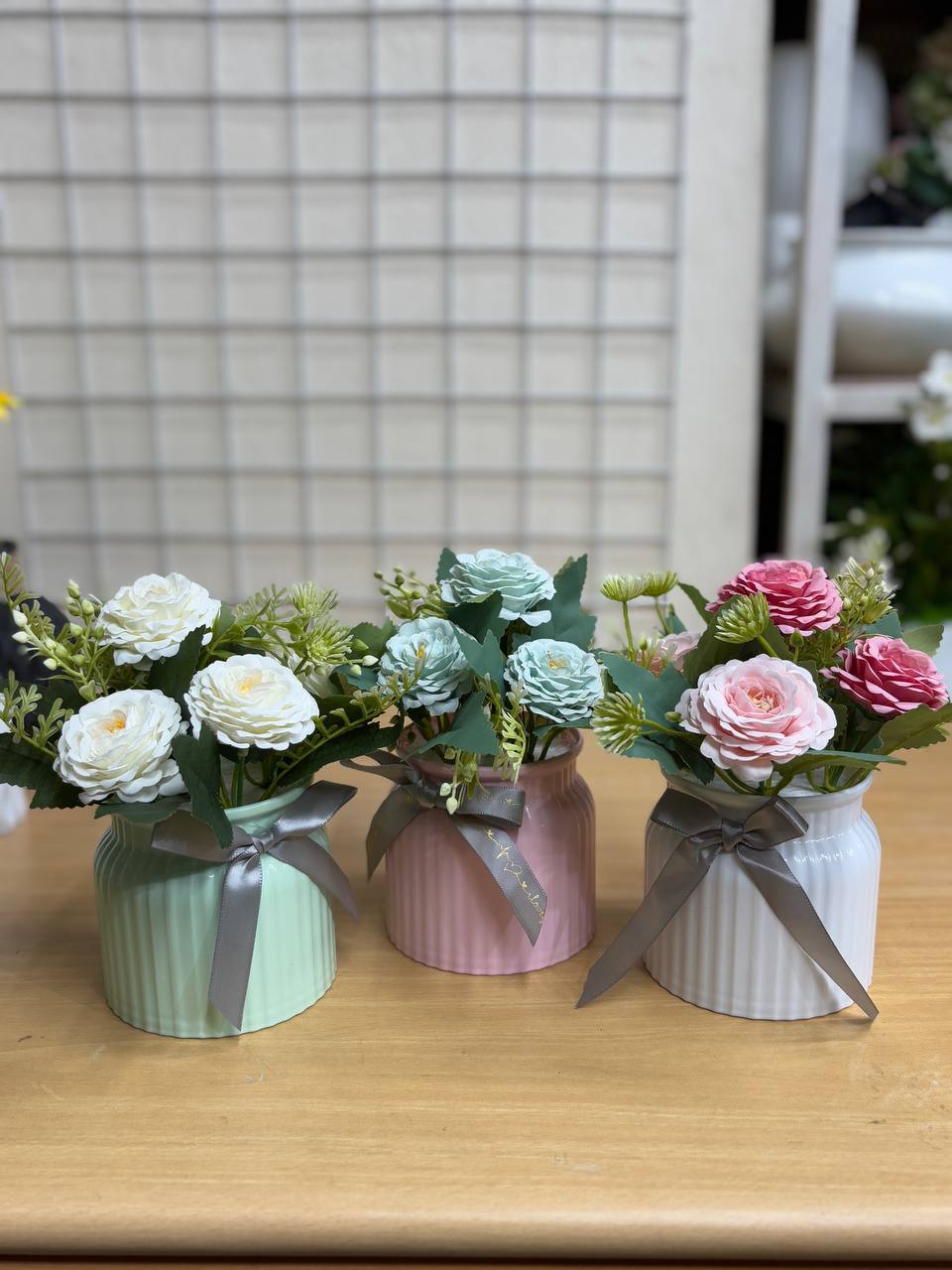 Bow Tie Tub Flower Set – 3 in 1 Combo