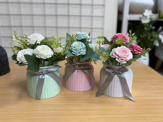 Bow Tie Tub Flower Set – 3 in 1 Combo