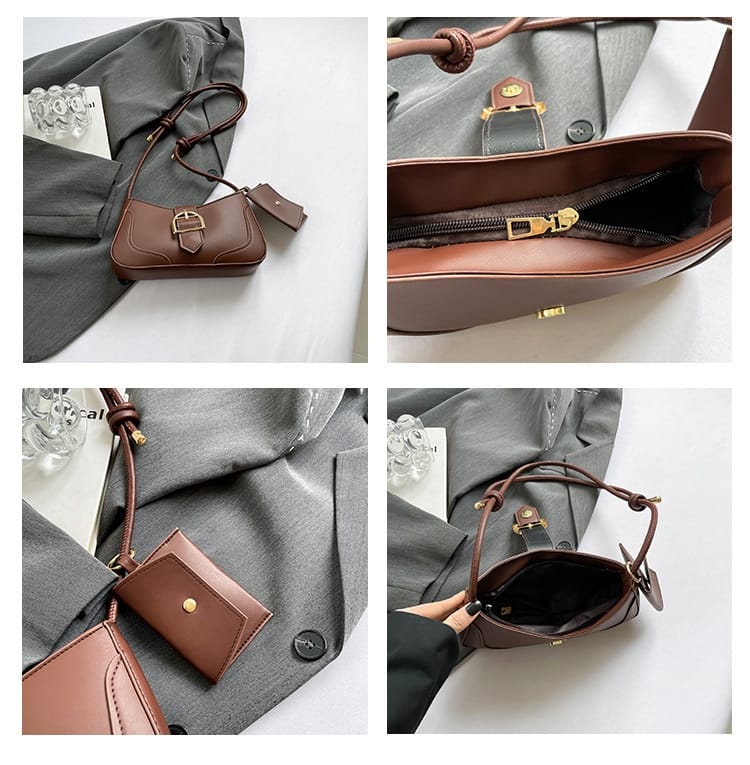 Classic Everyday Shoulder Bag – Adjustable Strap & Minimalist Design
