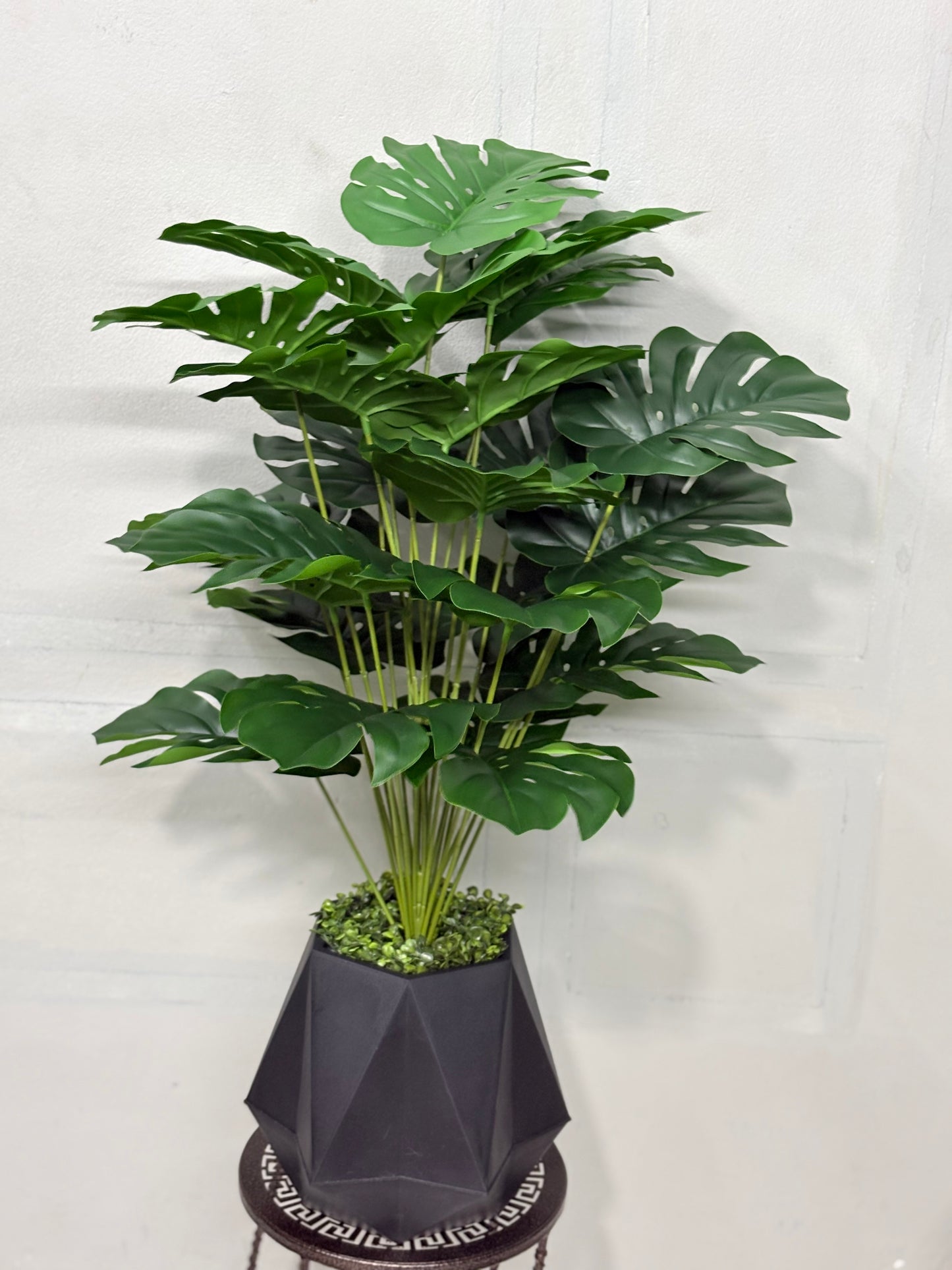 24 Pata Monstera Artificial Plant with Premium Planter – Home & Office Decoration BD