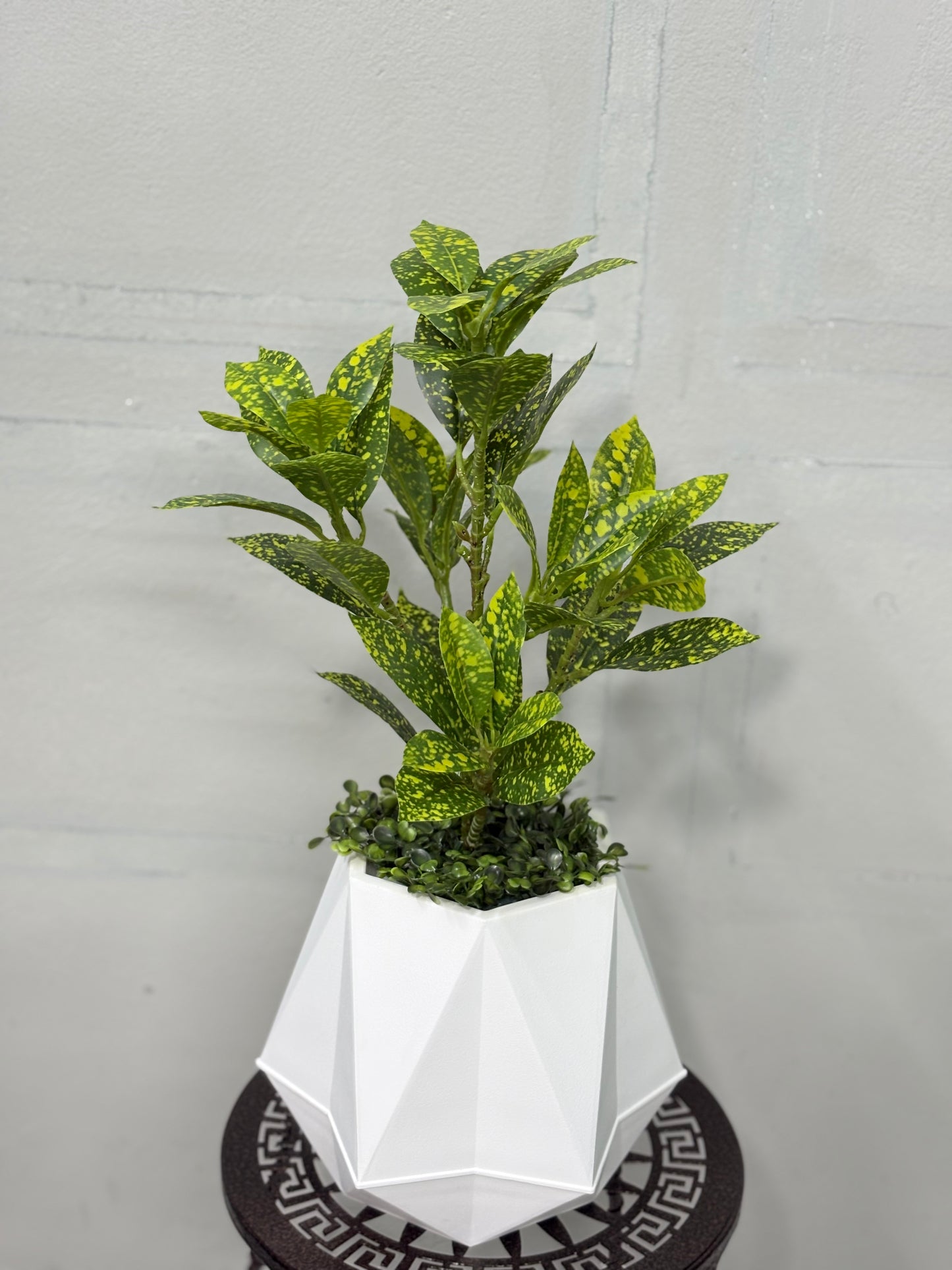 Tiny Artificial Plants for Table Decor ( white tub )