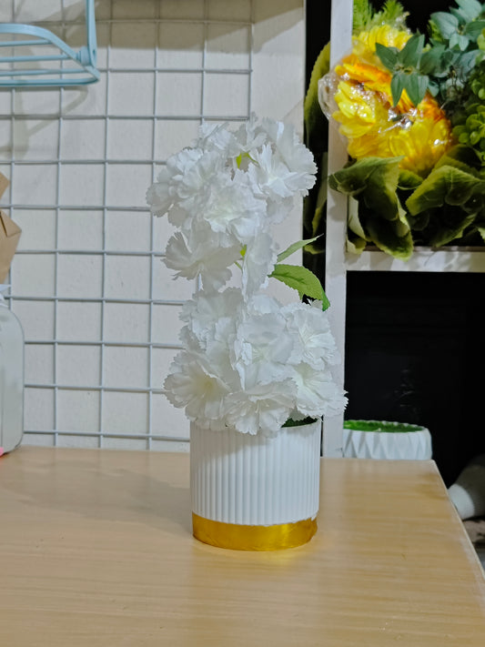 Buy 1 Get 1 FREE White and Pink Blossom Mini Pot