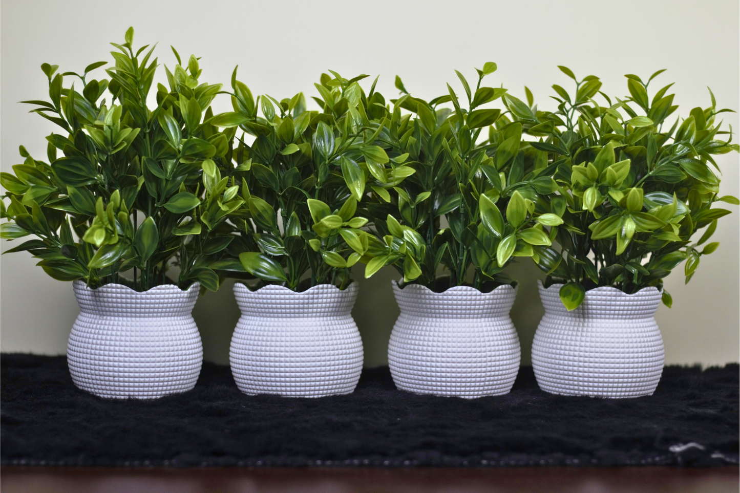 4-Piece Artificial Plant Pot Combo Set | Home & Office Decoration