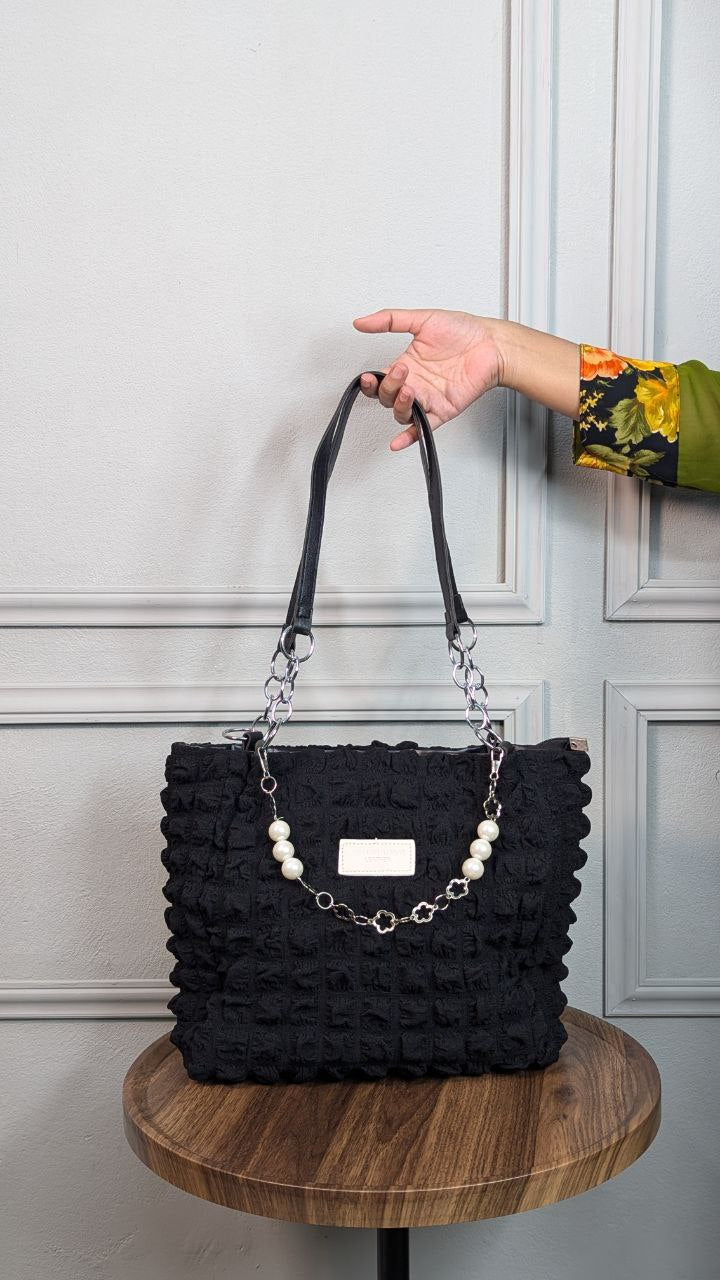 Attire Bubble Textured Tote Bag