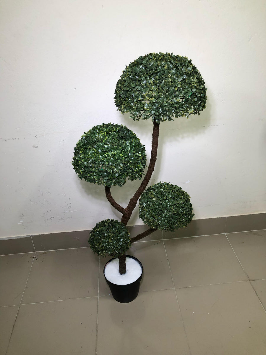 4ft Topiary Bonsai Artificial Plant with Regular Tub | Home Decor – Ahmad Tree House