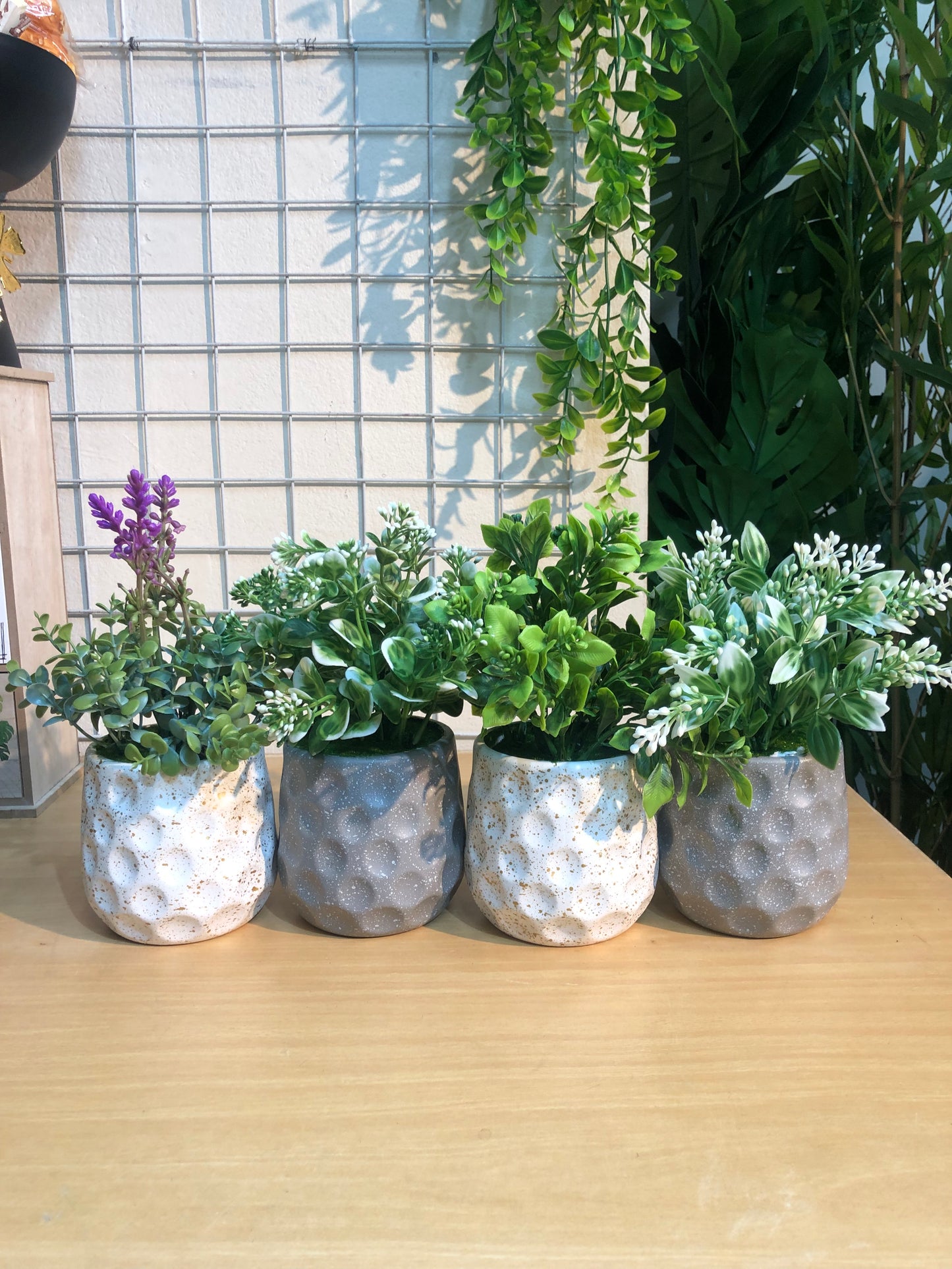 🌿 4 PCS Small Artificial Plants Combo – Only 1050 TK!