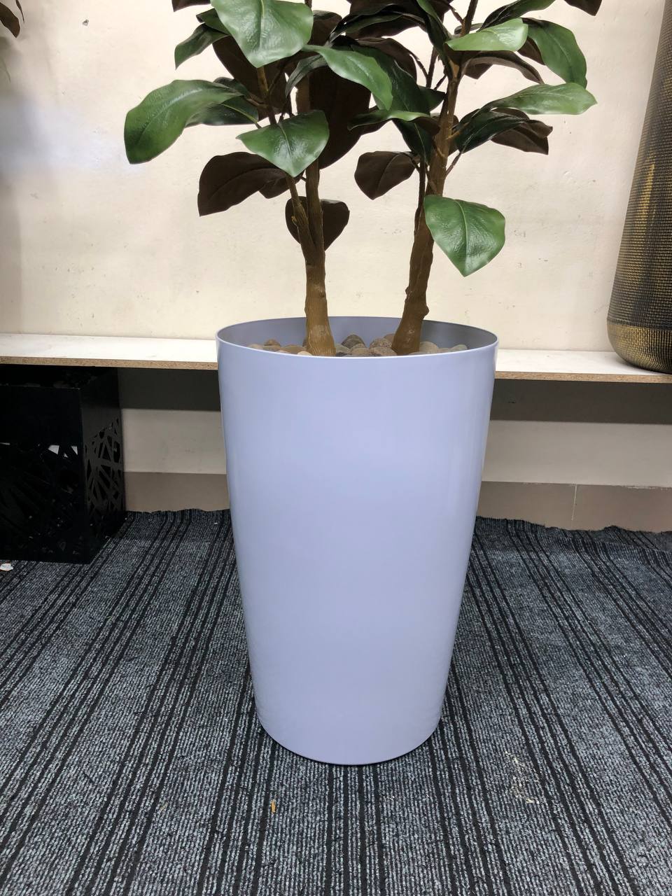 Tall Artificial Floor Plant with Modern Grey Planter | Special Price Living Room Decor