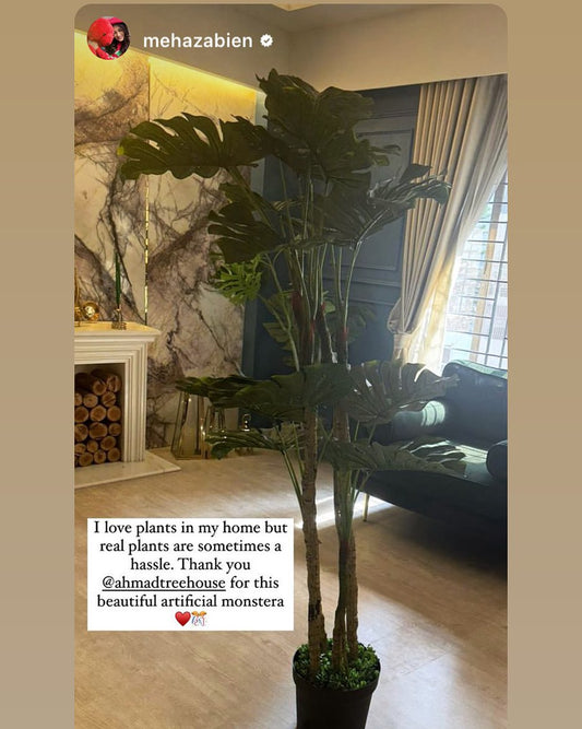 Artificial Split-Leaf Monstera Deliciosa Floor Plant