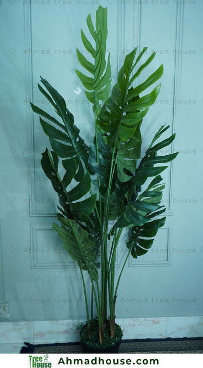 Premium 6ft Artificial Monstera Plant – Large Lush Leaves