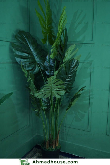 Premium 6ft Artificial Monstera Plant – Large Lush Leaves