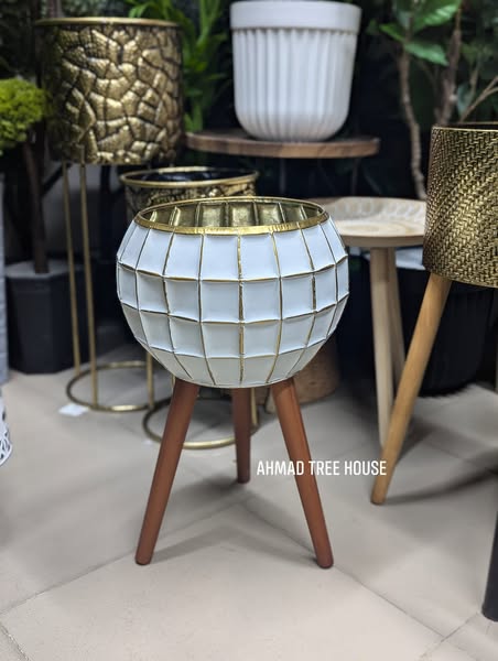 ATH012 - Home Decor Flower Pot Holder – Metal Plant Stand
