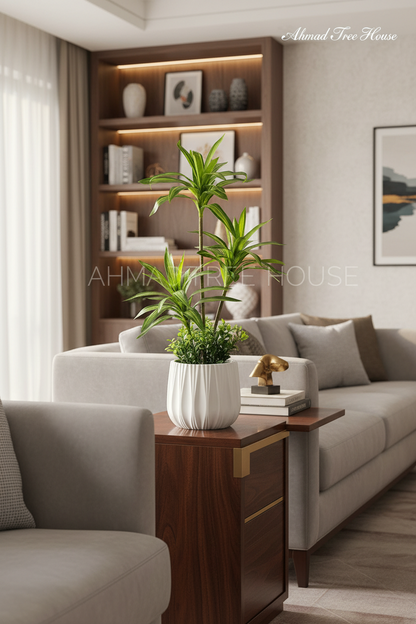 White Serenity Artificial Spider Plant Set | Calm Home Decor – Ahmad Tree House