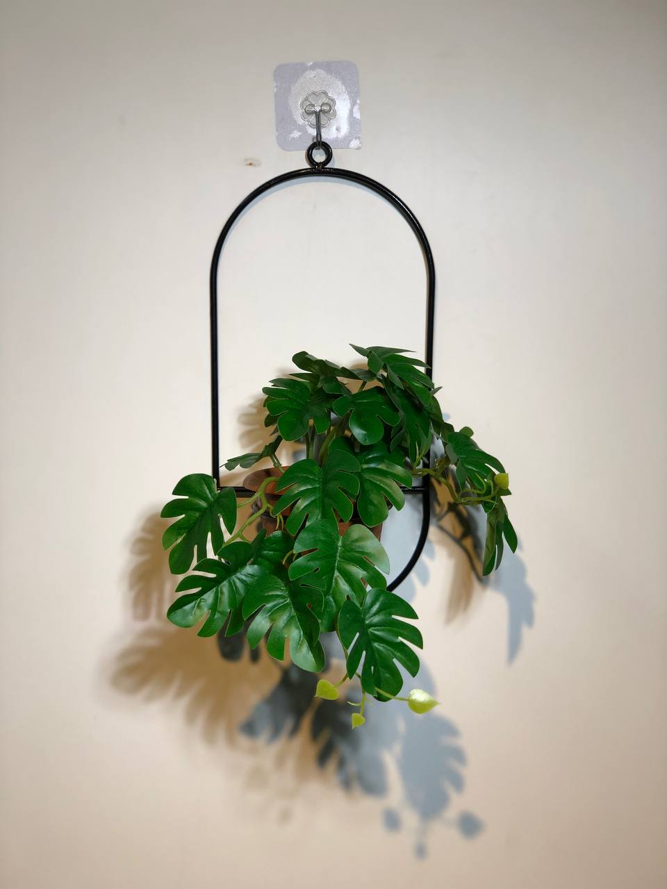Artificial walk hanging with metal frame