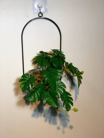 Artificial walk hanging with metal frame