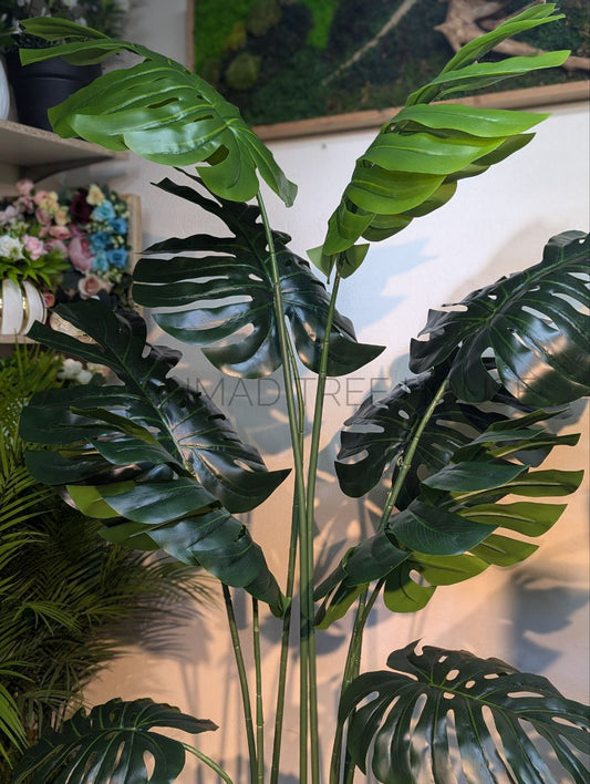Monstera with Laser-Cut Metal Planter