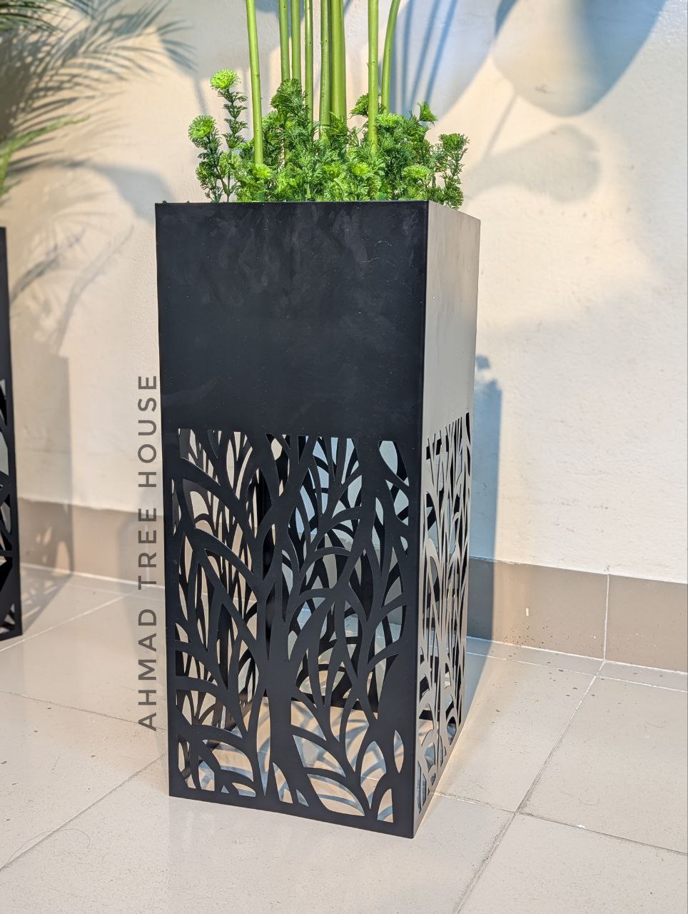 Bird of Paradise with Laser-Cut Metal Planter