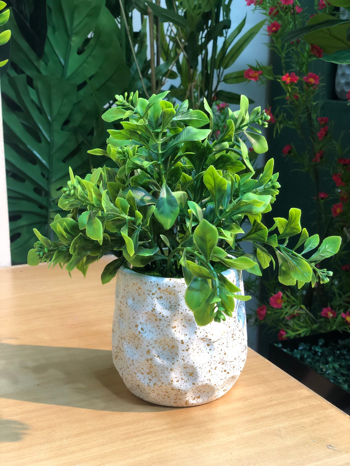 🌿 4 PCS Small Artificial Plants Combo – Only 1050 TK!