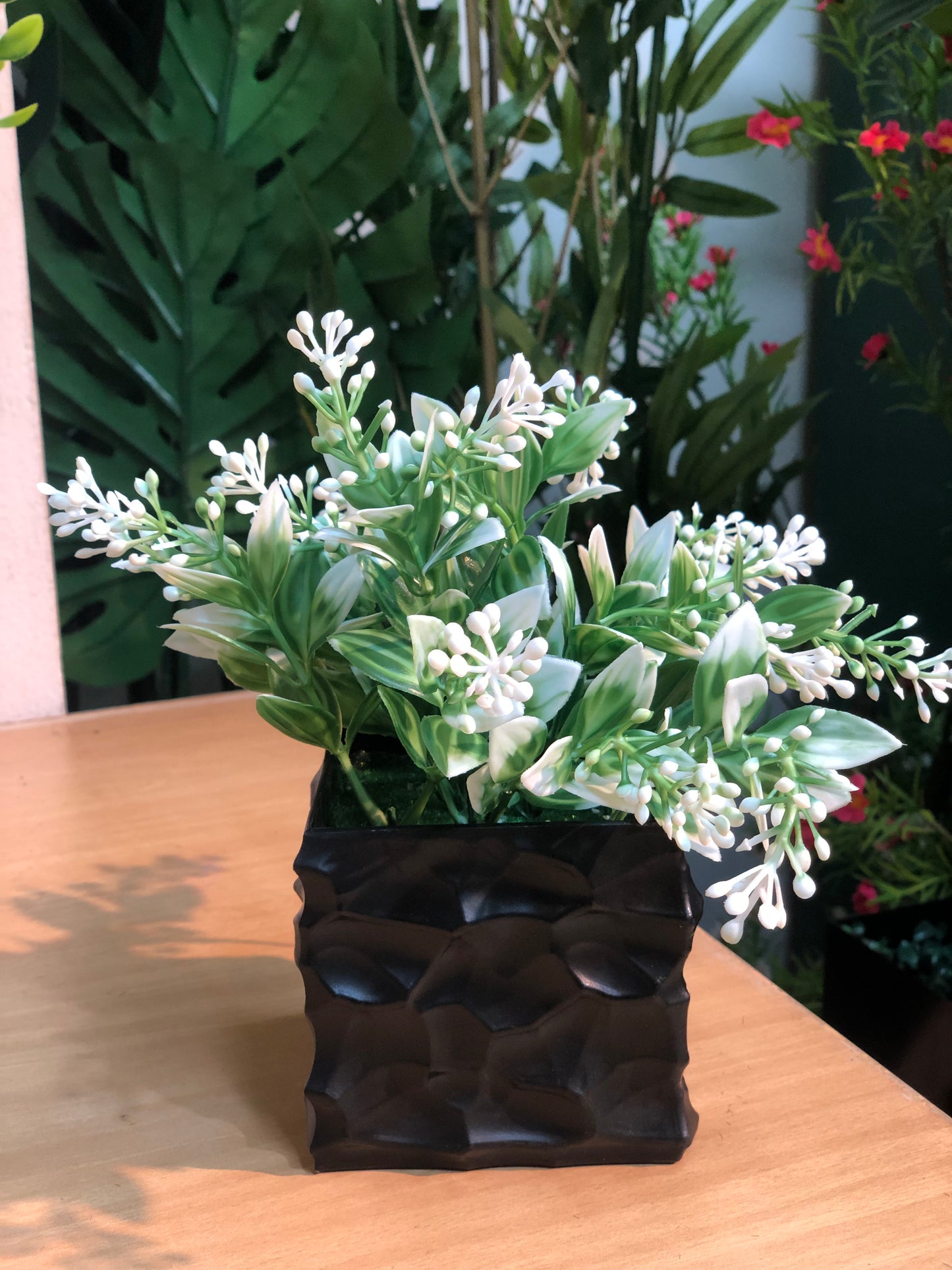 🌿 4 PCS Small Artificial Plants Combo – Only 1050 TK!