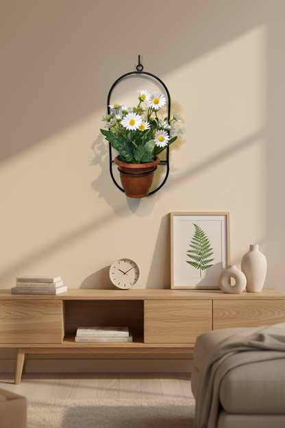 4-Piece Modern Artificial Plant Pot Combo Set | Living Room Decor