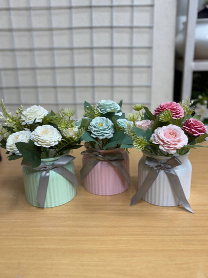 Bow Tie Tub Flower Set – 3 in 1 Combo