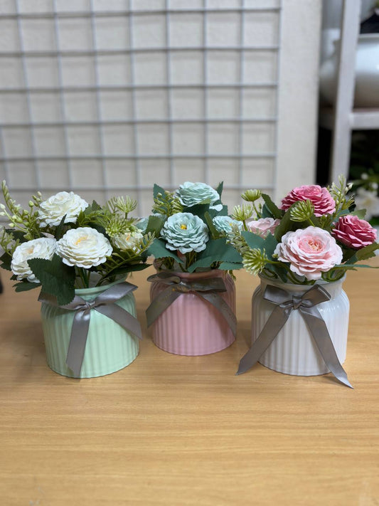 Bow Tie Tub Flower Set – 3 in 1 Combo