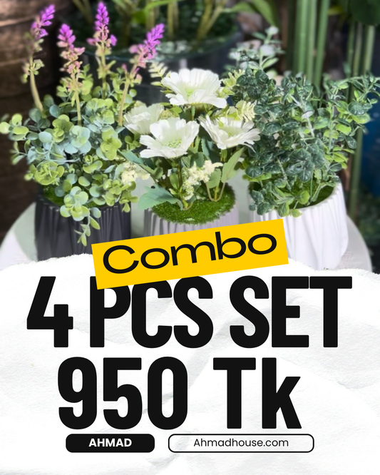 4 Artificial Flower Combo – 950 Tk