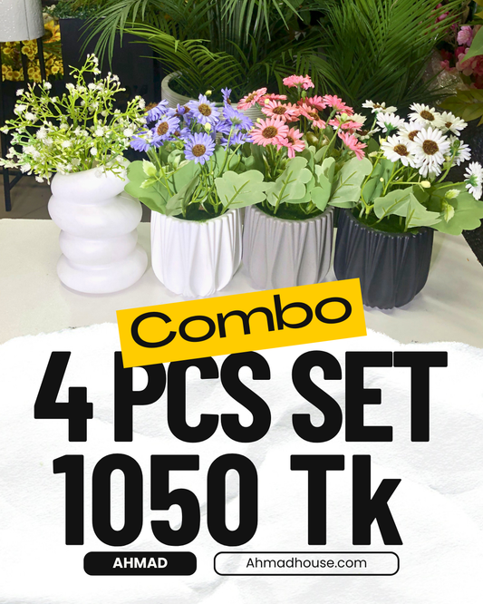4 Artificial Flower Combo – 1050 TK