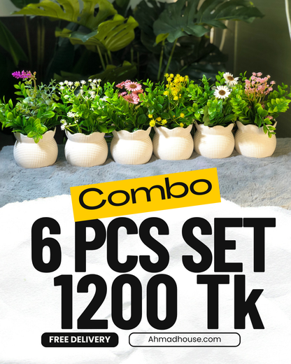 6 Pieces flower Combo. 1200 Taka. Free Delivery.