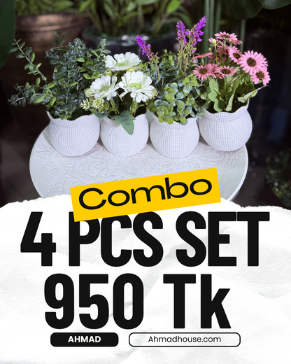 4 Artificial Flower Combo – 950 Tk