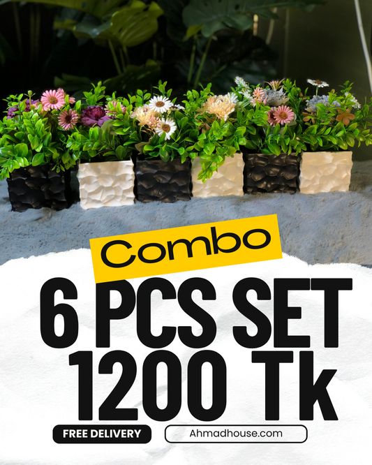 6 Pieces Flower Combo. 1200 Taka. Free Delivery.