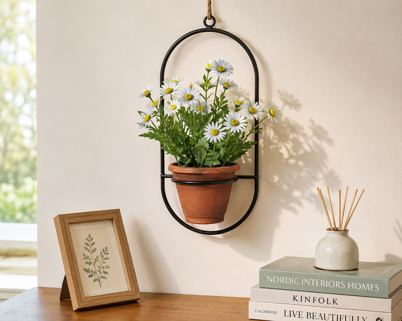 4-Piece Modern Artificial Plant Pot Combo Set | Living Room Decor