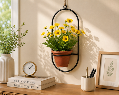 4-Piece Modern Artificial Plant Pot Combo Set | Living Room Decor