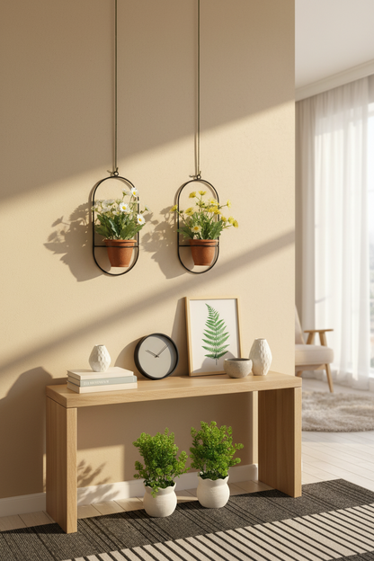 4-Piece Modern Artificial Plant Pot Combo Set | Living Room Decor