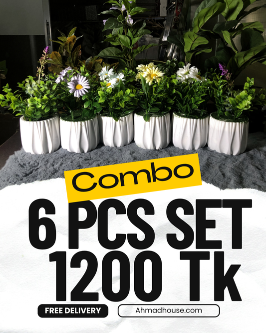 6 Pieces Flower Combo. 1200 Taka. Free Delivery.
