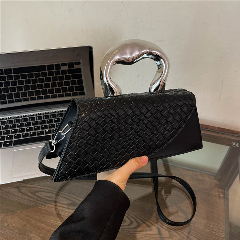Elegant Alligator-Textured Shoulder & Crossbody Bag – Chic PU Leather