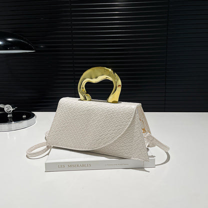 Elegant Alligator-Textured Shoulder & Crossbody Bag – Chic PU Leather