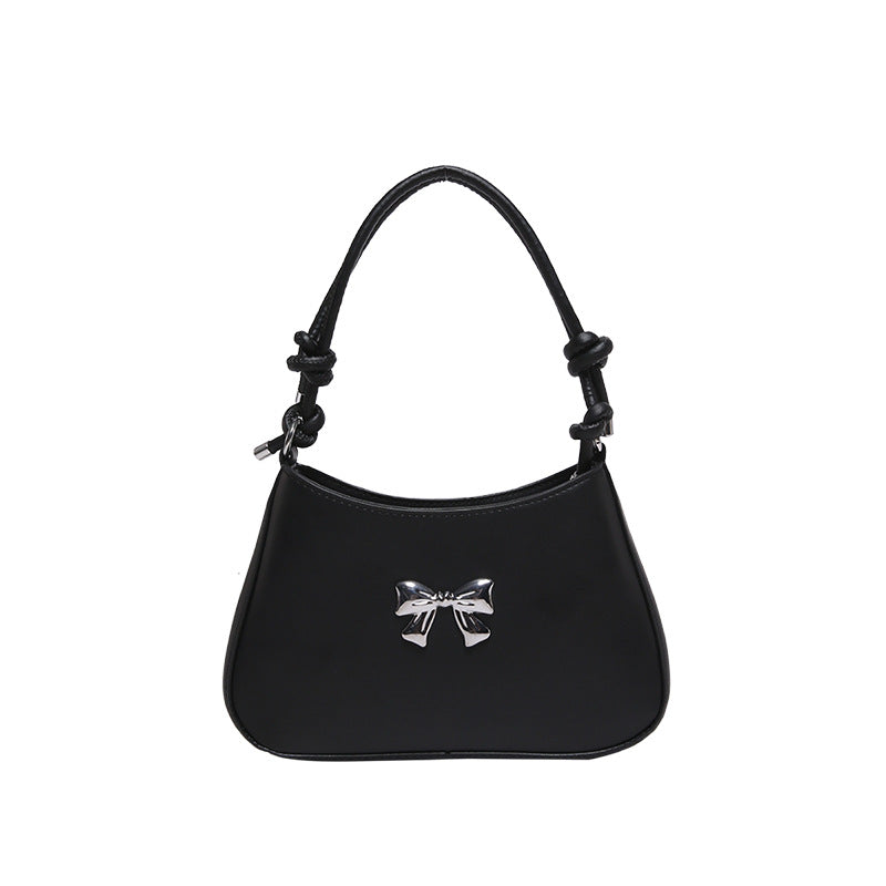 Minimalist Solid Shoulder Bag – Soft PU Leather & Compact Style