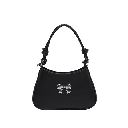 Minimalist Solid Shoulder Bag – Soft PU Leather & Compact Style