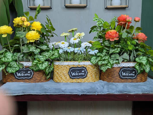 Welcome" Garden Basket Series