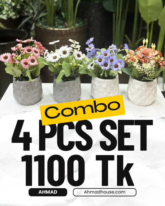 4 Artificial Plants Combo – 1100 TK
