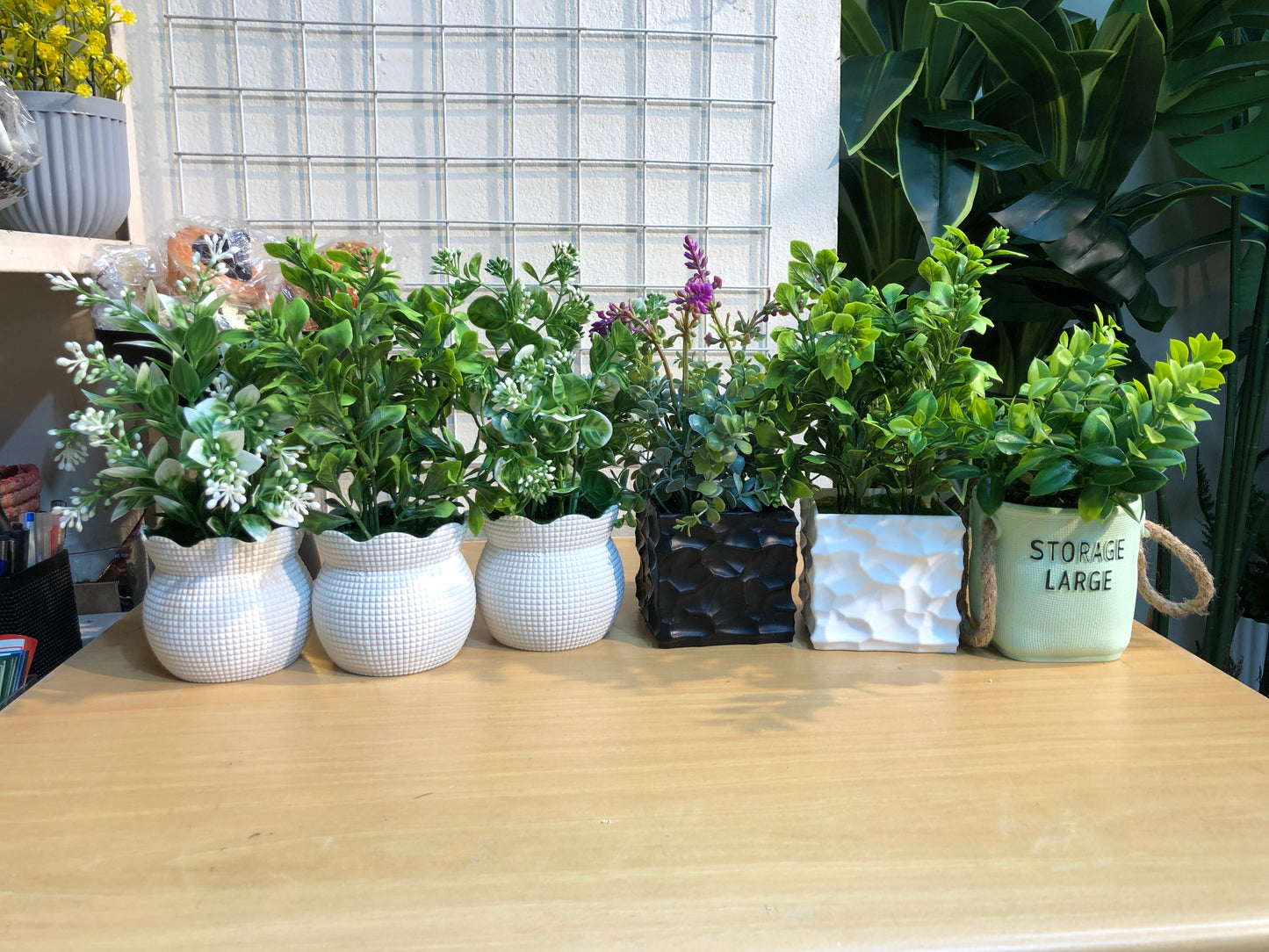 6-Piece Premium Artificial Plant Combo – Super Limited Stock (1200 TK)