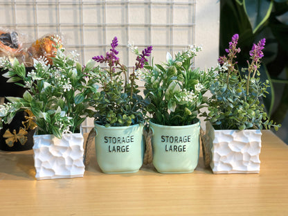 4-Piece Artificial Plant Combo – Chinese Imported Tub (950 TK)