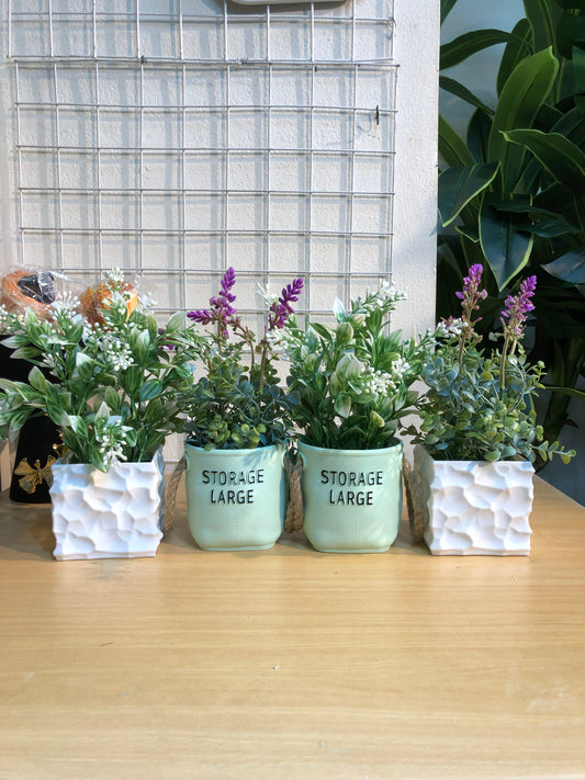 4-Piece Artificial Plant Combo – Chinese Imported Tub (950 TK)