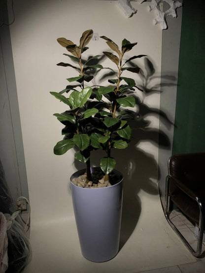 Tall Artificial Floor Plant with Modern Grey Planter | Special Price Living Room Decor